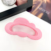 Women's Natural Style Handmade Plastic And Resin Hair Clip For Back Head