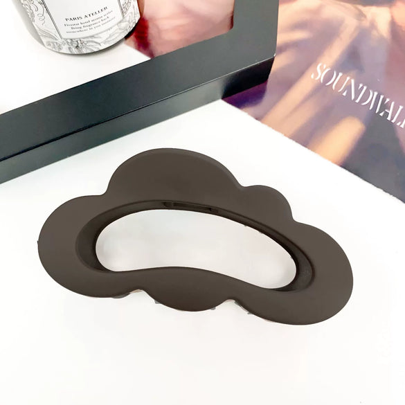 Women's Natural Style Handmade Plastic And Resin Hair Clip For Back Head