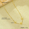 Women's Natural Style Stainless Steel And 18K Gold Electroplated Sunflower Daisy Clavicle Necklace
