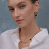 Women's Nature Style Jewelry Set With Titanium Steel Necklace And Stainless Steel Bracelet And Earrings Plated Finish
