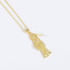 Women's Necklace Copper O Word Chain Mixed Gemstone Setting Electroplating