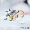Women's Niche Jewelry Copper Leaf Ushaped Ear Buckle With Microinlaid Zircon