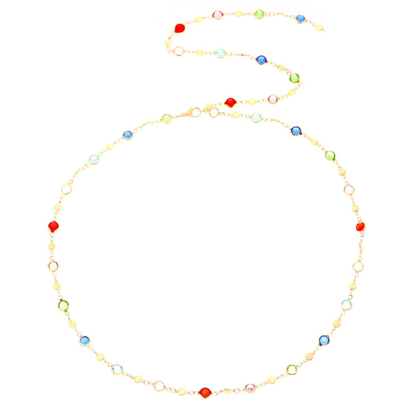 Women's Niche Y Shaped Alloy Crystal Pearl Long Sweater Chain With Geometric Pattern And Electroplating For Autumn And Winter