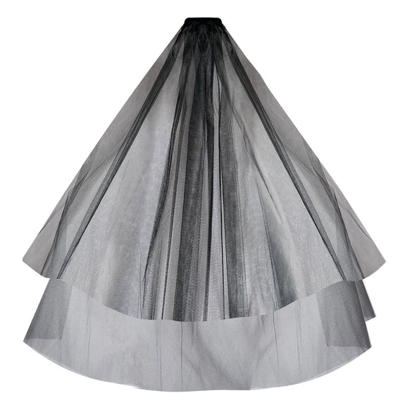 Women's Nylon Bridal Veil Hair Comb Wedding Accessories