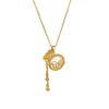 Women's Opal Tassel Purse Pendant Titanium Steel Clavicle Chain With Electroplating Design