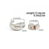 Women's Open Toe Ring In Alloy With Geometric Glass Crystal Embellishment And Stacked Style Design