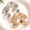 Women's Oval Geometric Earrings With Electroplated Finish And Stainless Steel Ear Pins Elegant Fashion Jewelry Wholesale