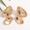 Women's Oval Geometric Earrings With Electroplated Finish And Stainless Steel Ear Pins Elegant Fashion Jewelry Wholesale