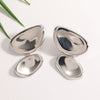Women's Oval Geometric Earrings With Electroplated Finish And Stainless Steel Ear Pins Elegant Fashion Jewelry Wholesale