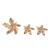 Women's Oversized Flower Hoop Earrings Set Electroplated Zinc Alloy With Stainless Steel Ear Posts And Floral Statement Style