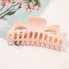 Women's Oversized Frosted Ps Abs Pc Shark Hair Clip Handmade Backofhead Hair Accessory For Stylish Hairstyles