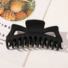 Women's Oversized Frosted Ps Abs Pc Shark Hair Clip Handmade Backofhead Hair Accessory For Stylish Hairstyles