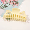 Women's Oversized Frosted Ps Abs Pc Shark Hair Clip Handmade Backofhead Hair Accessory For Stylish Hairstyles