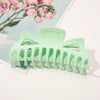Women's Oversized Frosted Ps Abs Pc Shark Hair Clip Handmade Backofhead Hair Accessory For Stylish Hairstyles