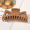 Women's Oversized Frosted Ps Abs Pc Shark Hair Clip Handmade Backofhead Hair Accessory For Stylish Hairstyles