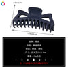 Women's Oversized Frosted Ps Abs Pc Shark Hair Clip Handmade Backofhead Hair Accessory For Stylish Hairstyles