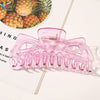 Women's Oversized Frosted Ps Abs Pc Shark Hair Clip Handmade Backofhead Hair Accessory For Stylish Hairstyles