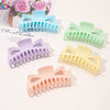 Women's Oversized Frosted Ps Abs Pc Shark Hair Clip Handmade Backofhead Hair Accessory For Stylish Hairstyles