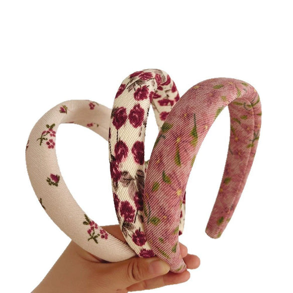 Women's Pastoral Romantic Handmade Plastic Resin Hair Accessories Hairband And Grab Clip