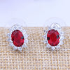 Women's Pastoral Style Copper Electroplated Heart Earrings With Blue Gemstone Sunflower Design Elegant Fashion Jewelry
