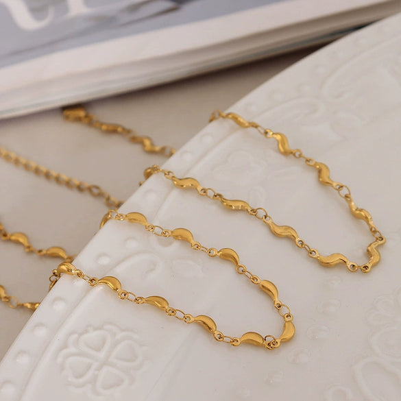 Women's Pastoral Style Geometric 316L Stainless Steel Anklet