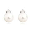 Women's Pearl And Zircon Geometric Clip Earrings Simple Elegant Non Pierced Ear Jewelry