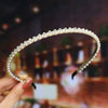 Women's Pearl Beaded Braided Hair Band Elegant Simple Versatile Headwear Accessory