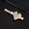 Women's Pearl Bow Hair Clip Handwoven Lolita Hair Accessory Simple Natural Barrette