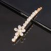 Women's Pearl Bow Hair Clip Handwoven Lolita Hair Accessory Simple Natural Barrette