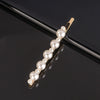 Women's Pearl Bow Hair Clip Handwoven Lolita Hair Accessory Simple Natural Barrette
