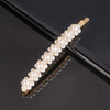 Women's Pearl Bow Hair Clip Handwoven Lolita Hair Accessory Simple Natural Barrette
