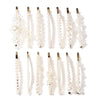 Women's Pearl Bow Hair Clip Handwoven Lolita Hair Accessory Simple Natural Barrette