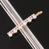 Women's Pearl Bow Hair Clip Handwoven Lolita Hair Accessory Simple Natural Barrette