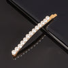Women's Pearl Bow Hair Clip Handwoven Lolita Hair Accessory Simple Natural Barrette