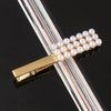 Women's Pearl Bow Hair Clip Handwoven Lolita Hair Accessory Simple Natural Barrette