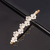Women's Pearl Bow Hair Clip Handwoven Lolita Hair Accessory Simple Natural Barrette