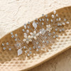 Women's Pearl Flower Hair Comb Alloy Electroplated Wedding Updo Hair Accessory Bridal Photo Prop