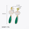 Women's Pearl Geometric Handmade Baroque Water Drop Earrings