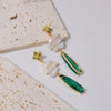 Women's Pearl Geometric Handmade Baroque Water Drop Earrings
