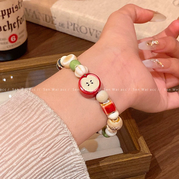 Women's Pearl Geometric Insectinspired Electroplated Hand Jewelry Bracelet