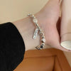 Women's Pearl Geometric Insectinspired Electroplated Hand Jewelry Bracelet