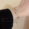 Women's Pearl Geometric Insectinspired Electroplated Hand Jewelry Bracelet