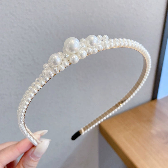 Women's Pearl Geometric Style Hair Band Hair Accessory Headdress
