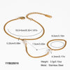 Women's Pearl Gold Bean Bracelet Finger Chain Ring Fashion Design Simple Light Luxury Titanium Steel Jewelry Pvd Furnace Vacuum Real Gold Plating