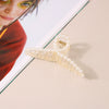 Women's Pearl Handmade Retro Fashion Geometric Hair Shark Clip