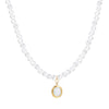 Women's Pearl Necklace With Alloy Love Pendant Geometric Pattern Highend Style
