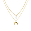 Women's Pearl Necklace With Alloy Love Pendant Geometric Pattern Highend Style