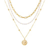 Women's Pearl Necklace With Alloy Love Pendant Geometric Pattern Highend Style