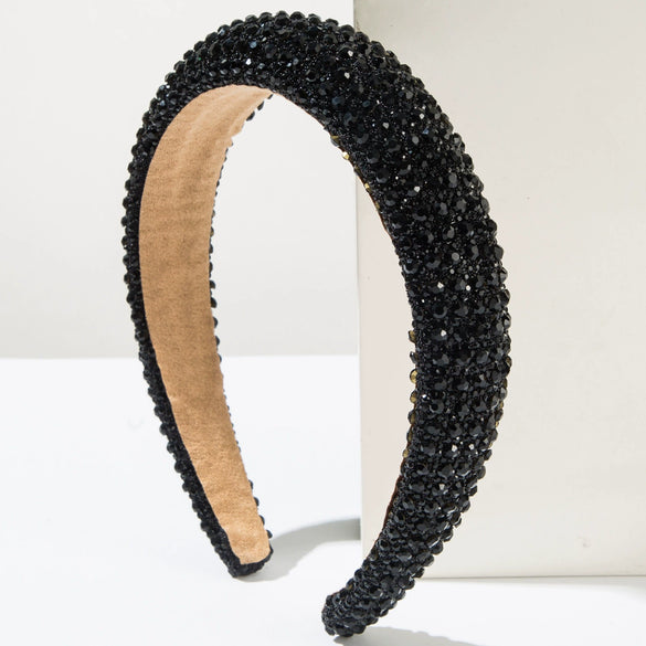 Women's Pearl Rhinestone Geometric Diamond Shiny Headband Hair Accessories