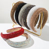 Women's Pearl Rhinestone Geometric Diamond Shiny Headband Hair Accessories